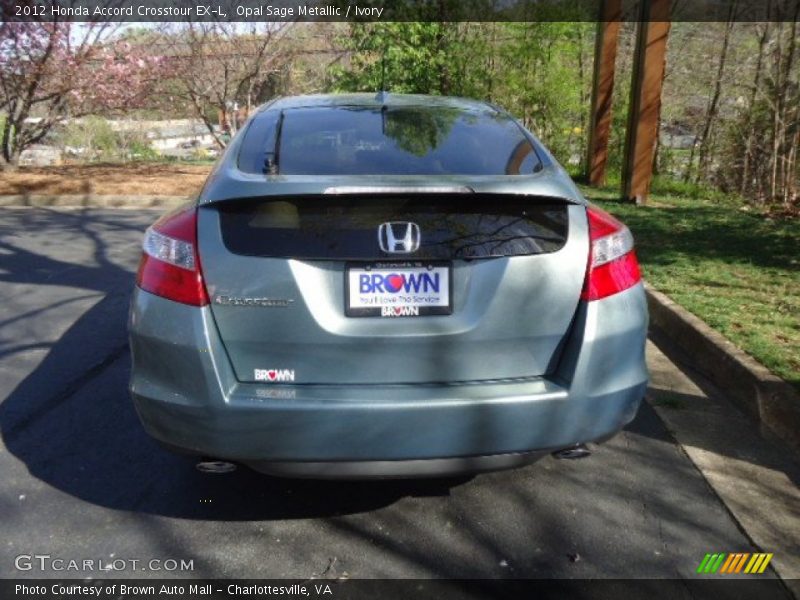 Opal Sage Metallic / Ivory 2012 Honda Accord Crosstour EX-L