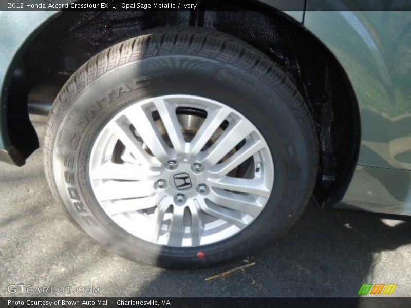 Opal Sage Metallic / Ivory 2012 Honda Accord Crosstour EX-L