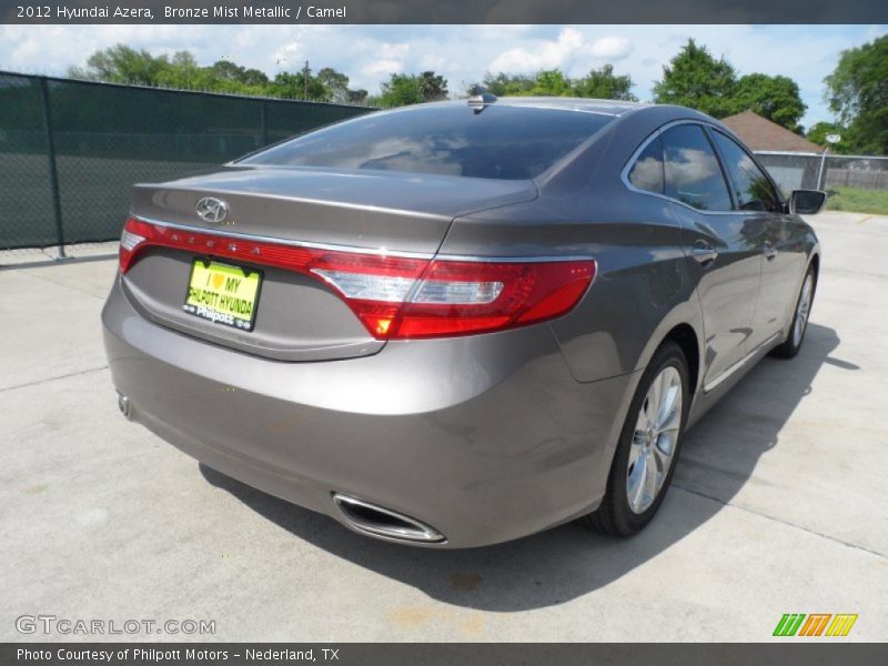 Bronze Mist Metallic / Camel 2012 Hyundai Azera