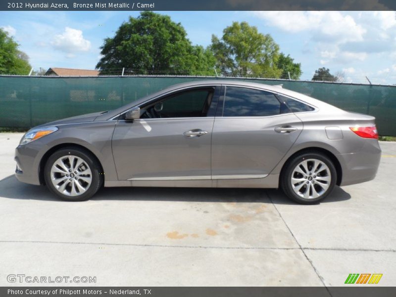 Bronze Mist Metallic / Camel 2012 Hyundai Azera