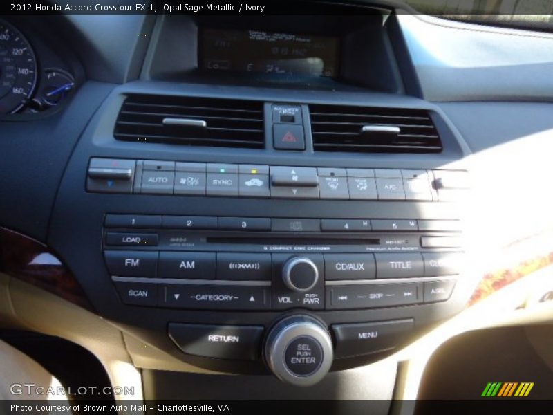 Opal Sage Metallic / Ivory 2012 Honda Accord Crosstour EX-L