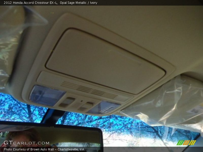 Opal Sage Metallic / Ivory 2012 Honda Accord Crosstour EX-L