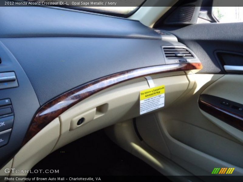 Opal Sage Metallic / Ivory 2012 Honda Accord Crosstour EX-L