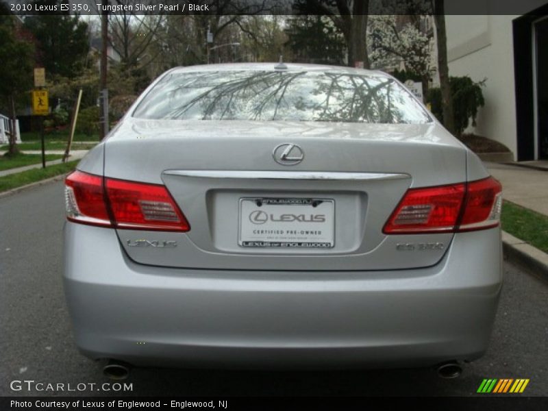 Tungsten Silver Pearl / Black 2010 Lexus ES 350