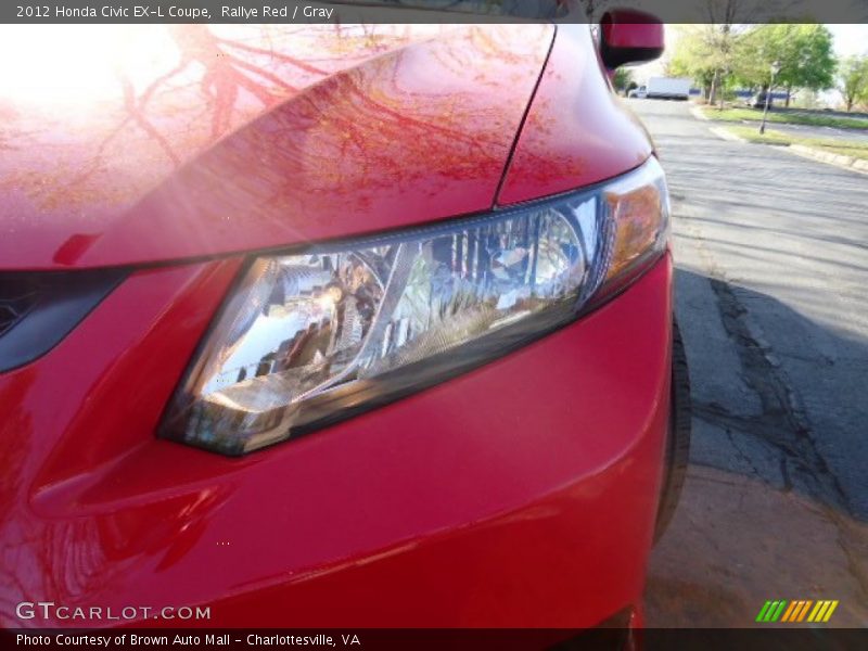 Rallye Red / Gray 2012 Honda Civic EX-L Coupe