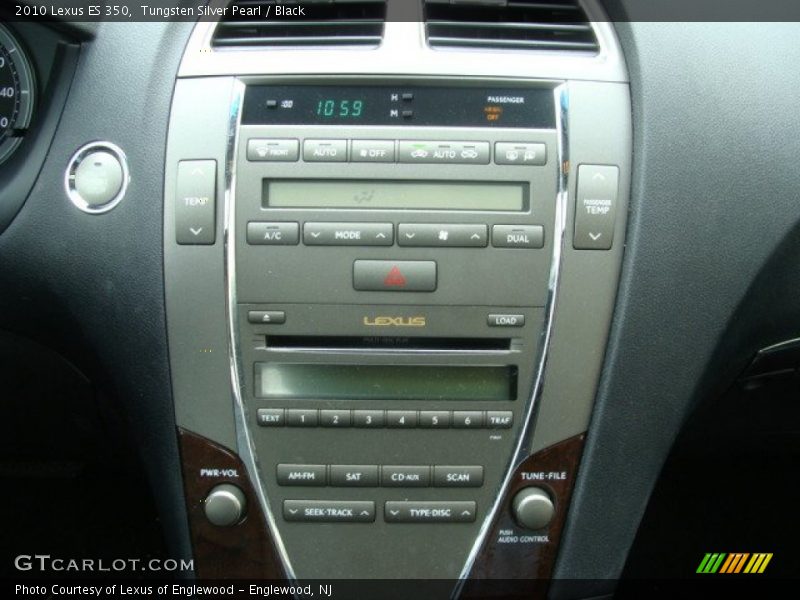 Tungsten Silver Pearl / Black 2010 Lexus ES 350
