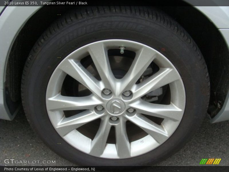Tungsten Silver Pearl / Black 2010 Lexus ES 350
