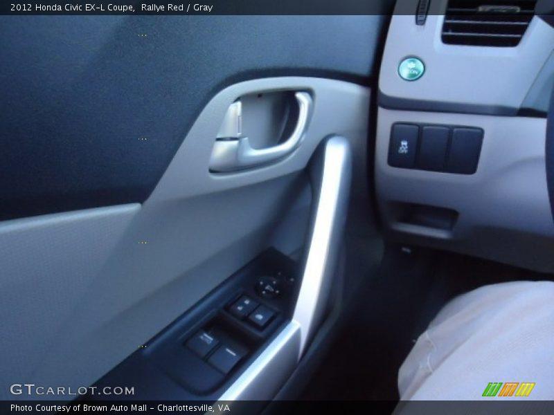 Rallye Red / Gray 2012 Honda Civic EX-L Coupe