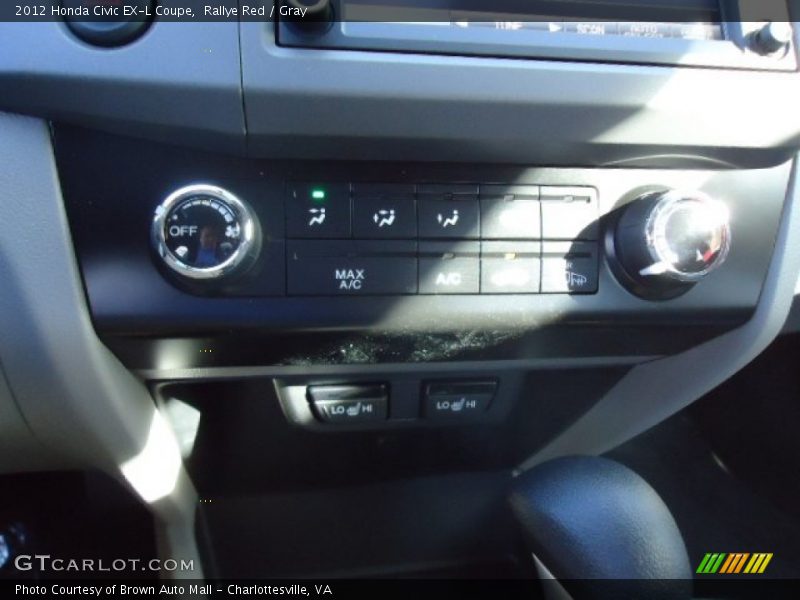 Rallye Red / Gray 2012 Honda Civic EX-L Coupe