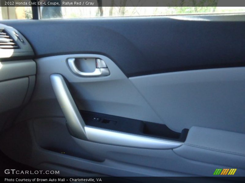 Rallye Red / Gray 2012 Honda Civic EX-L Coupe