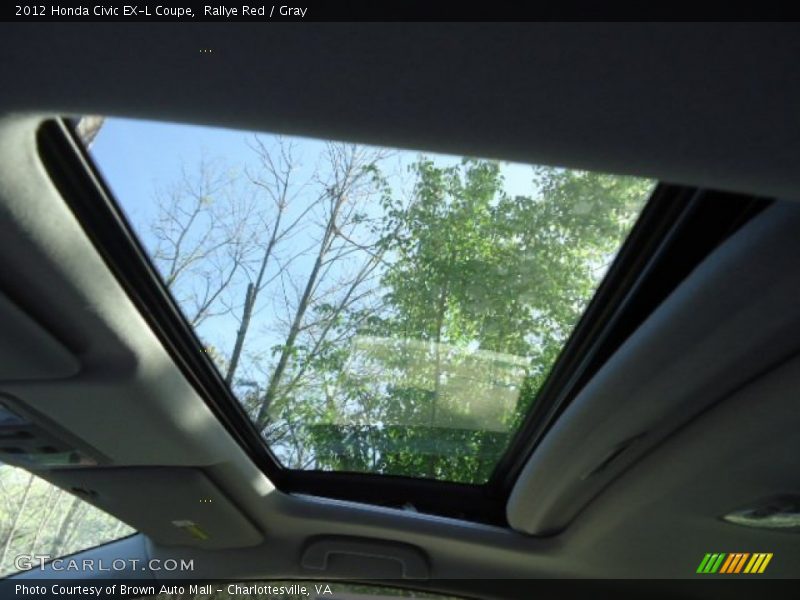 Rallye Red / Gray 2012 Honda Civic EX-L Coupe