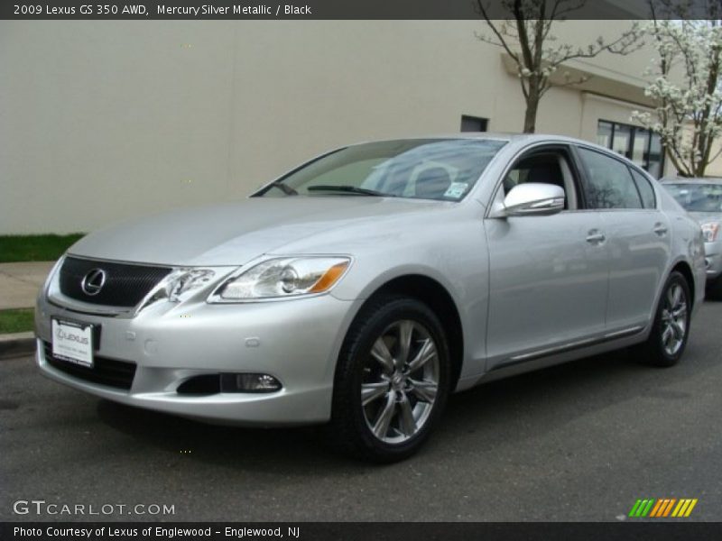 Mercury Silver Metallic / Black 2009 Lexus GS 350 AWD