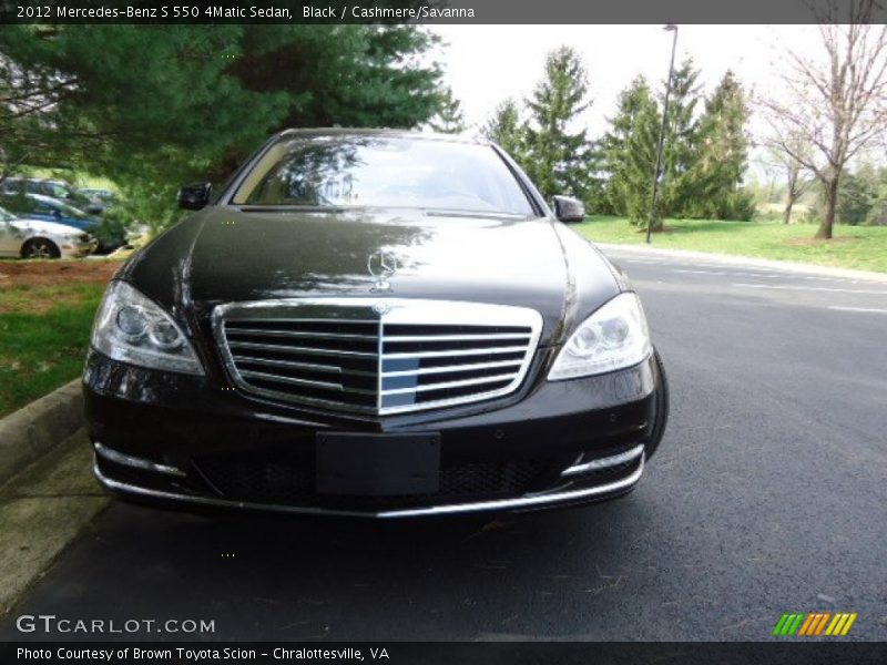 Black / Cashmere/Savanna 2012 Mercedes-Benz S 550 4Matic Sedan