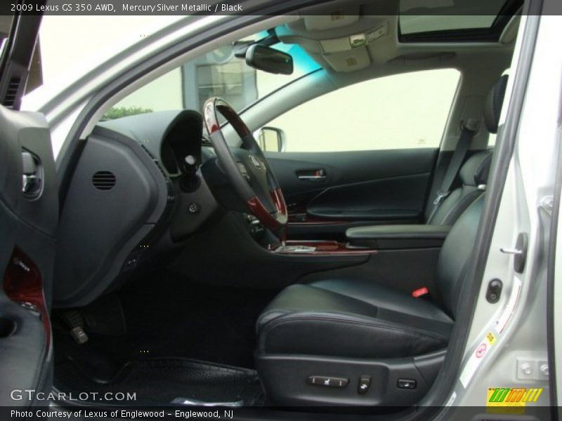 Mercury Silver Metallic / Black 2009 Lexus GS 350 AWD