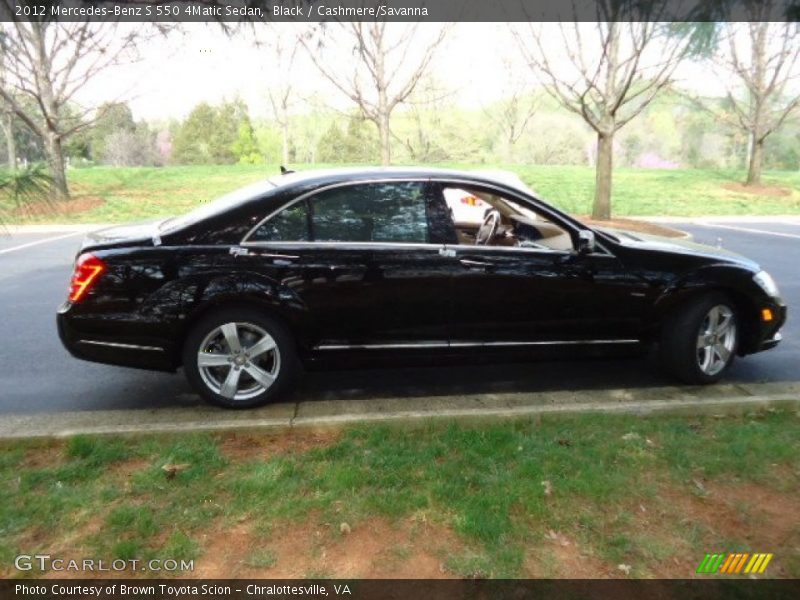 Black / Cashmere/Savanna 2012 Mercedes-Benz S 550 4Matic Sedan