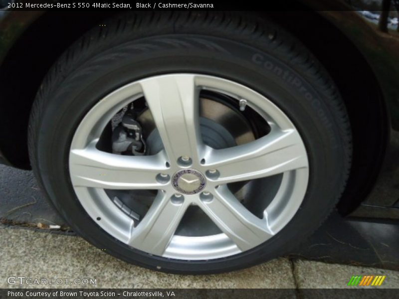 Black / Cashmere/Savanna 2012 Mercedes-Benz S 550 4Matic Sedan