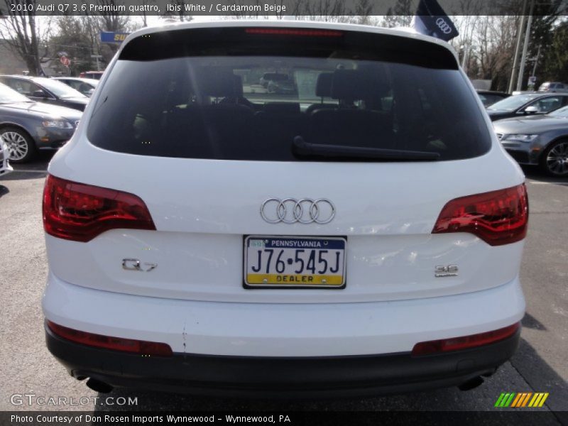 Ibis White / Cardamom Beige 2010 Audi Q7 3.6 Premium quattro