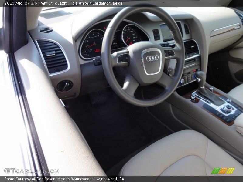 Ibis White / Cardamom Beige 2010 Audi Q7 3.6 Premium quattro
