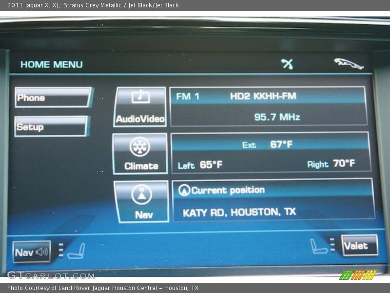 Stratus Grey Metallic / Jet Black/Jet Black 2011 Jaguar XJ XJ