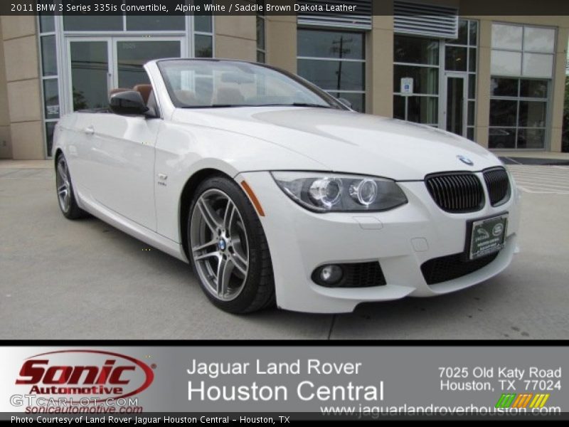 Alpine White / Saddle Brown Dakota Leather 2011 BMW 3 Series 335is Convertible