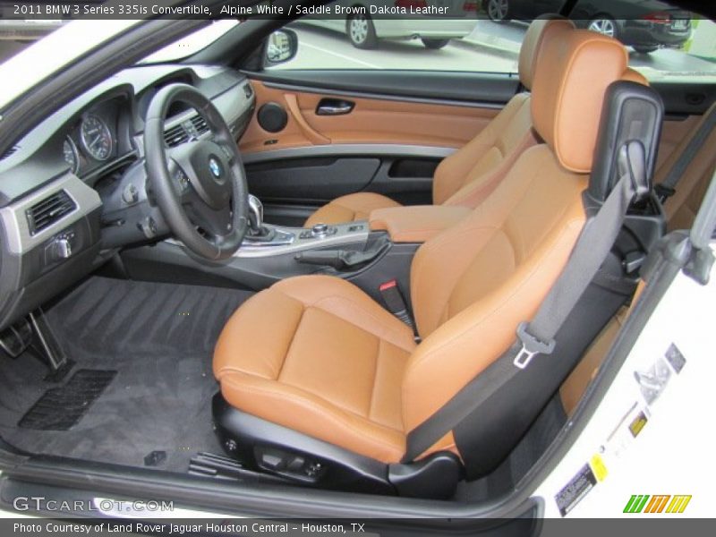 Alpine White / Saddle Brown Dakota Leather 2011 BMW 3 Series 335is Convertible