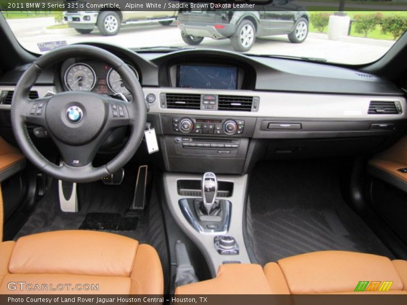 Alpine White / Saddle Brown Dakota Leather 2011 BMW 3 Series 335is Convertible