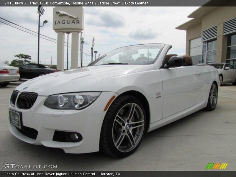 Alpine White / Saddle Brown Dakota Leather 2011 BMW 3 Series 335is Convertible