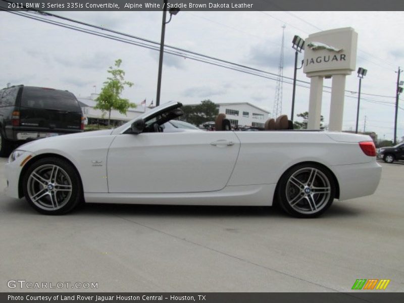 Alpine White / Saddle Brown Dakota Leather 2011 BMW 3 Series 335is Convertible