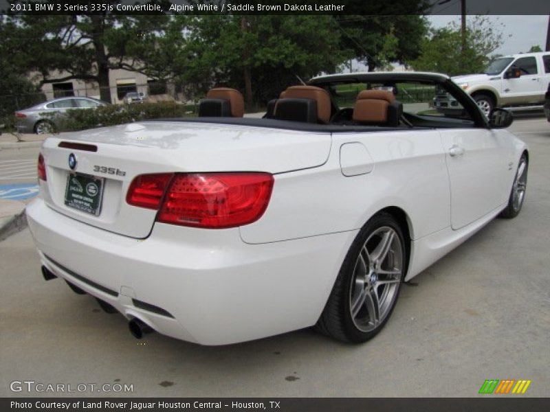 Alpine White / Saddle Brown Dakota Leather 2011 BMW 3 Series 335is Convertible