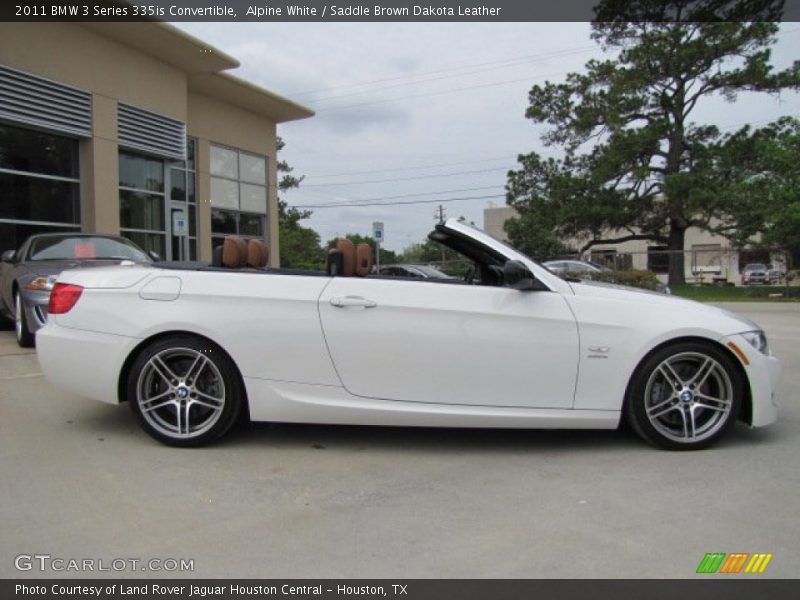 Alpine White / Saddle Brown Dakota Leather 2011 BMW 3 Series 335is Convertible