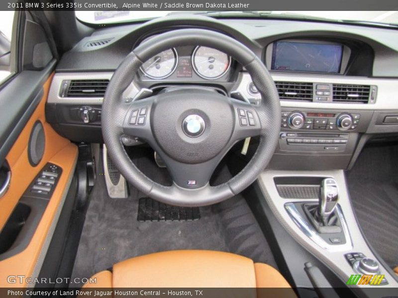 Alpine White / Saddle Brown Dakota Leather 2011 BMW 3 Series 335is Convertible