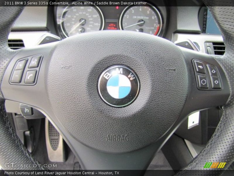 Alpine White / Saddle Brown Dakota Leather 2011 BMW 3 Series 335is Convertible