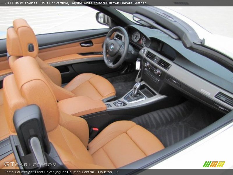 Alpine White / Saddle Brown Dakota Leather 2011 BMW 3 Series 335is Convertible