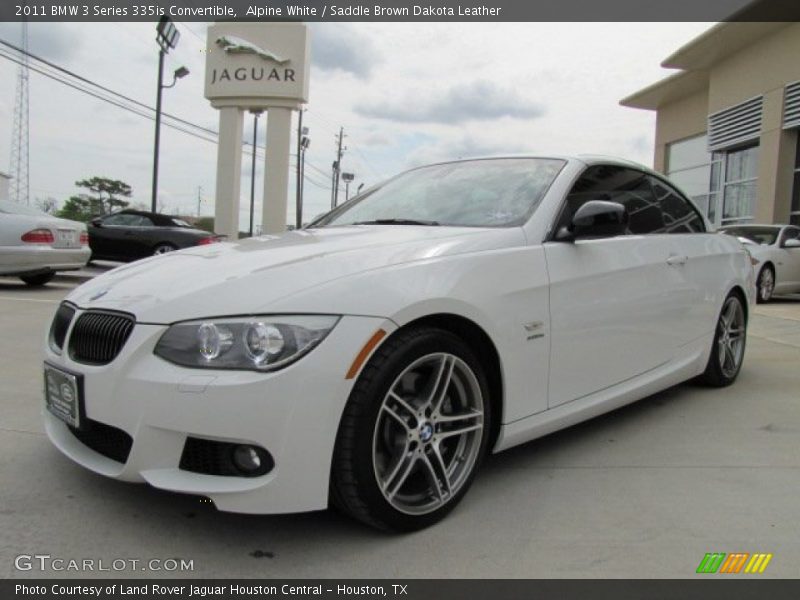 Alpine White / Saddle Brown Dakota Leather 2011 BMW 3 Series 335is Convertible