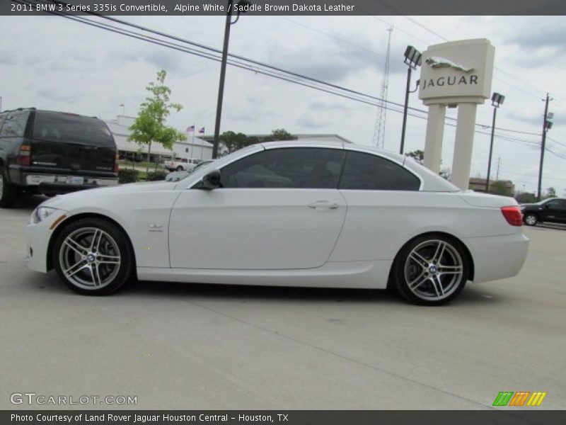 Alpine White / Saddle Brown Dakota Leather 2011 BMW 3 Series 335is Convertible