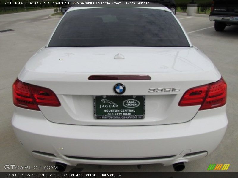 Alpine White / Saddle Brown Dakota Leather 2011 BMW 3 Series 335is Convertible