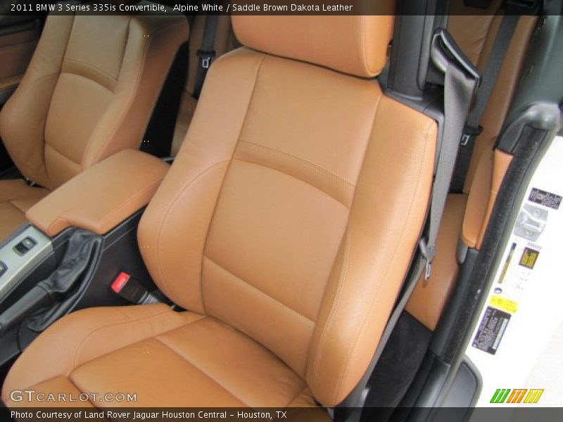 Alpine White / Saddle Brown Dakota Leather 2011 BMW 3 Series 335is Convertible