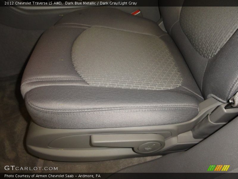 Dark Blue Metallic / Dark Gray/Light Gray 2012 Chevrolet Traverse LS AWD