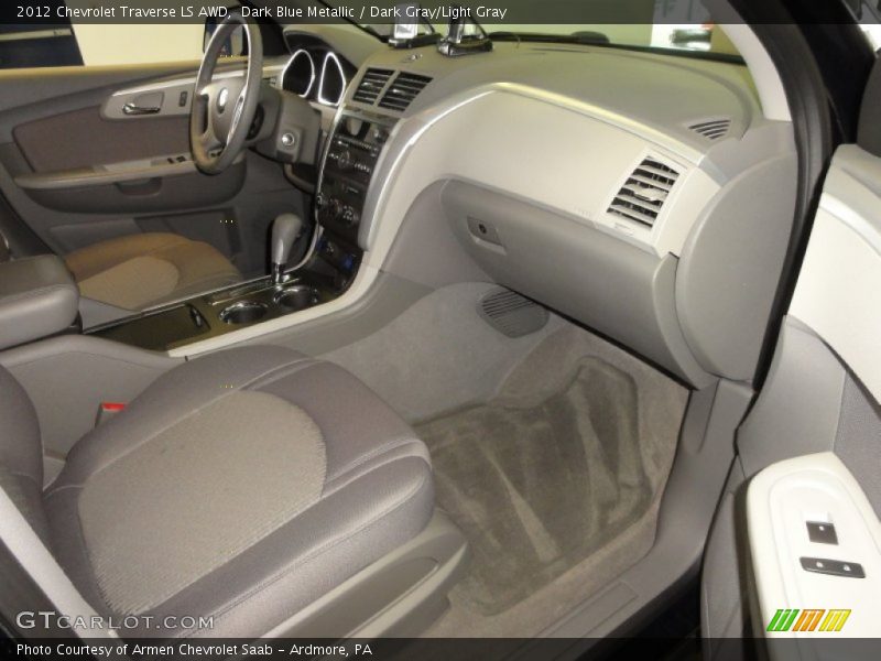 Dark Blue Metallic / Dark Gray/Light Gray 2012 Chevrolet Traverse LS AWD