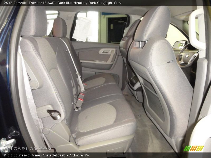 Dark Blue Metallic / Dark Gray/Light Gray 2012 Chevrolet Traverse LS AWD