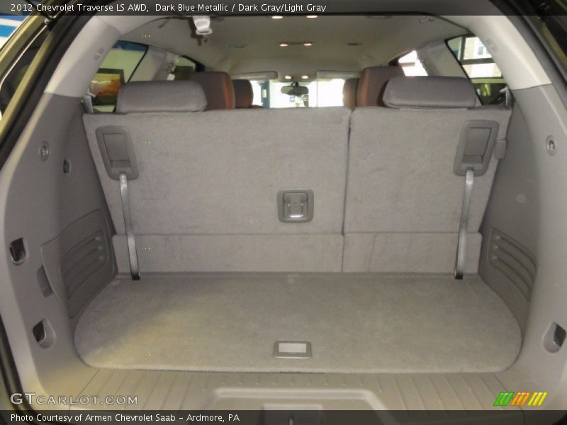 Dark Blue Metallic / Dark Gray/Light Gray 2012 Chevrolet Traverse LS AWD