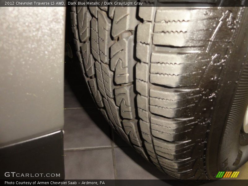 Dark Blue Metallic / Dark Gray/Light Gray 2012 Chevrolet Traverse LS AWD