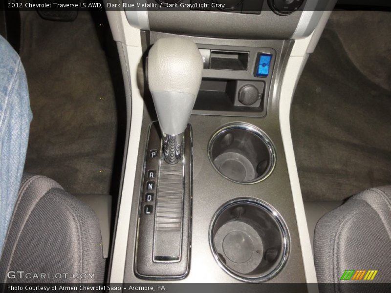 Dark Blue Metallic / Dark Gray/Light Gray 2012 Chevrolet Traverse LS AWD