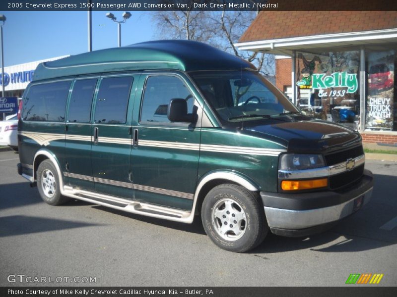 Dark Green Metallic / Neutral 2005 Chevrolet Express 1500 Passenger AWD Conversion Van