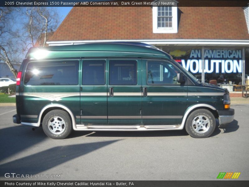 Dark Green Metallic / Neutral 2005 Chevrolet Express 1500 Passenger AWD Conversion Van
