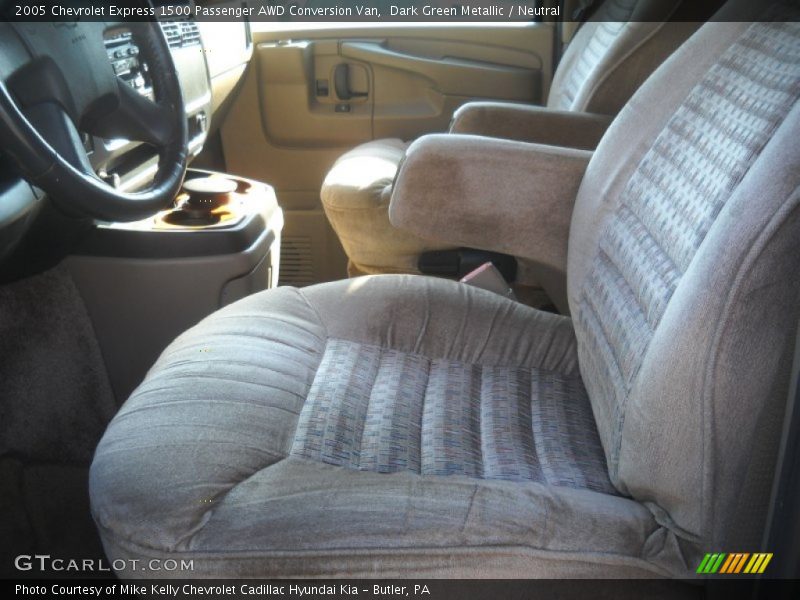 Dark Green Metallic / Neutral 2005 Chevrolet Express 1500 Passenger AWD Conversion Van