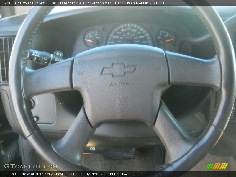 Dark Green Metallic / Neutral 2005 Chevrolet Express 1500 Passenger AWD Conversion Van