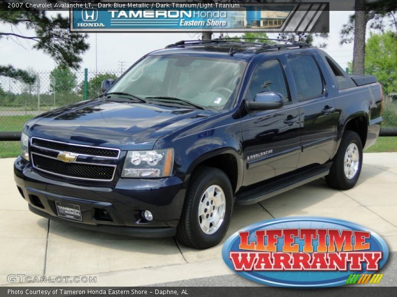 Dark Blue Metallic / Dark Titanium/Light Titanium 2007 Chevrolet Avalanche LT