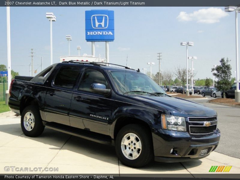 Dark Blue Metallic / Dark Titanium/Light Titanium 2007 Chevrolet Avalanche LT