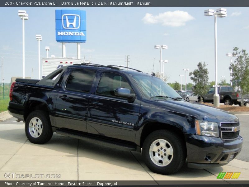 Dark Blue Metallic / Dark Titanium/Light Titanium 2007 Chevrolet Avalanche LT
